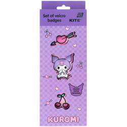 Набор бейджев на липучке Kite Kuromi HK26-3012-1, 3 шт.