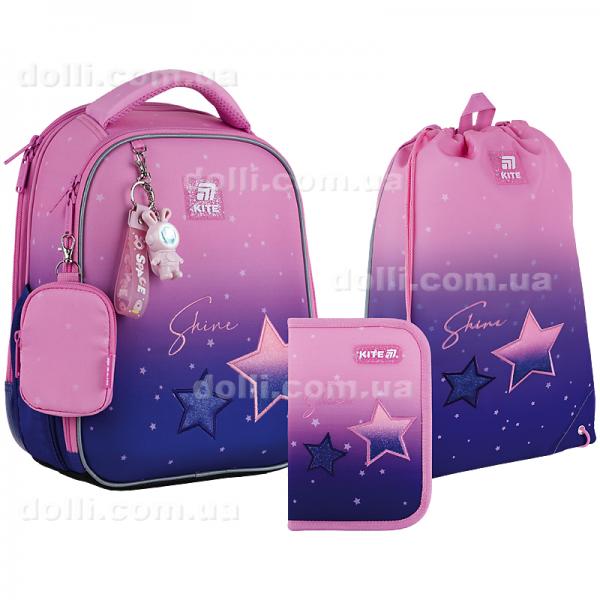 Школьный набор Kite Education Sparkling SET_K25-555S-9 (рюкзак, пенал, сумка)