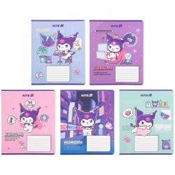 Тетрадь школьная Kite Kuromi HK25-236-1, 18 листов, клетка