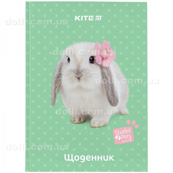 Щоденник шкільний Kite Studio Pets SP24-262-2, тверда обкладинка