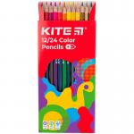 Карандаши цветные двусторонние Kite Fantasy K22-054-2, 12 штук
