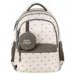 Рюкзак шкільний GoPack Education Beige Polka Dots GO26-182M-3