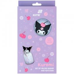 Набор бейдж на липучке и подвеска Kite Kuromi HK26-3010, 2 шт.