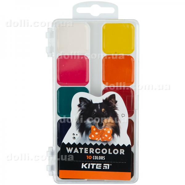 Краски акварельные Kite Dogs K23-060, 10 цветов