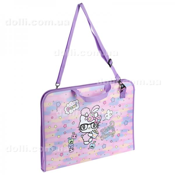 Папка-портфель на блискавці Kite Hello Kitty HK24-411, 1 відділення, A3+