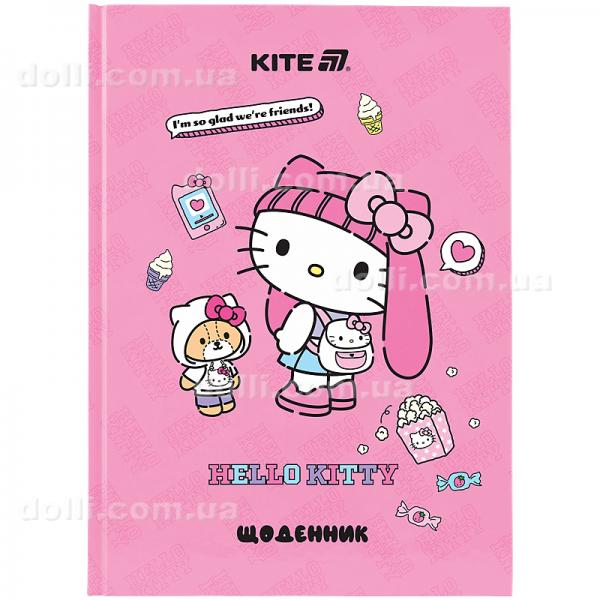 Щоденник шкільний Kite Hello Kitty HK25-262-2, тверда обкладинка