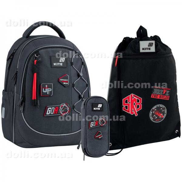 Шкільний набір Kite Education Sport Mode SET_K26-700M-6 (рюкзак, пенал, сумка)