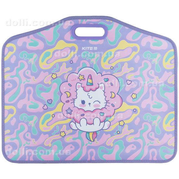 Портфель на липучке Kite Rainbow Catcorn K24-208-1, 1 отделение, A3