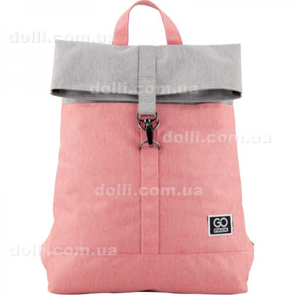 Рюкзак молодежный GoPack City GO20-155S-3 серо-розовый