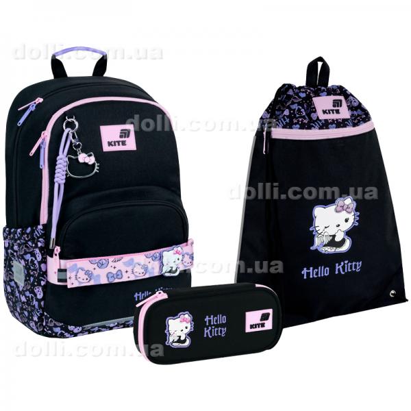 Шкільний набір Kite Education Hello Kitty SET_HK26-585M (рюкзак, пенал, сумка)
