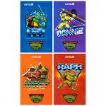 Блокнот-планшет Kite Ninja Turtles NT25-195, A6, 50 листов, нелинованный