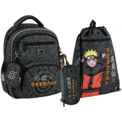 Школьный набор Kite Education Naruto Shippuden SET_NR25-773M (рюкзак, пенал, сумка)