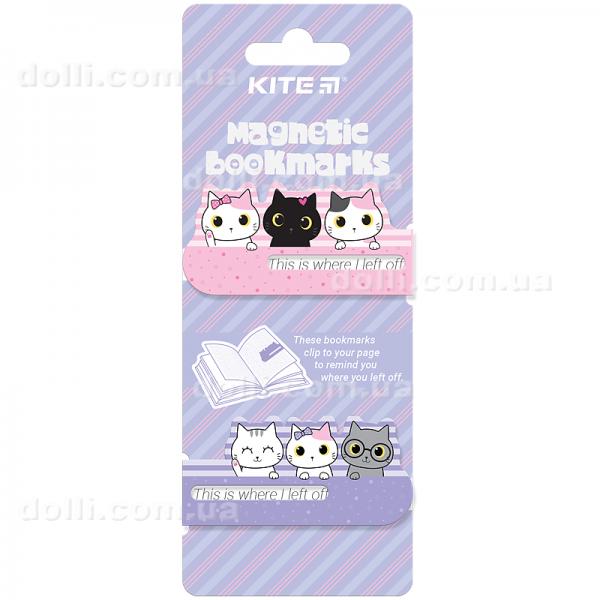 Набір магнітних закладок-індикаторів Kite Cats K24-496-3