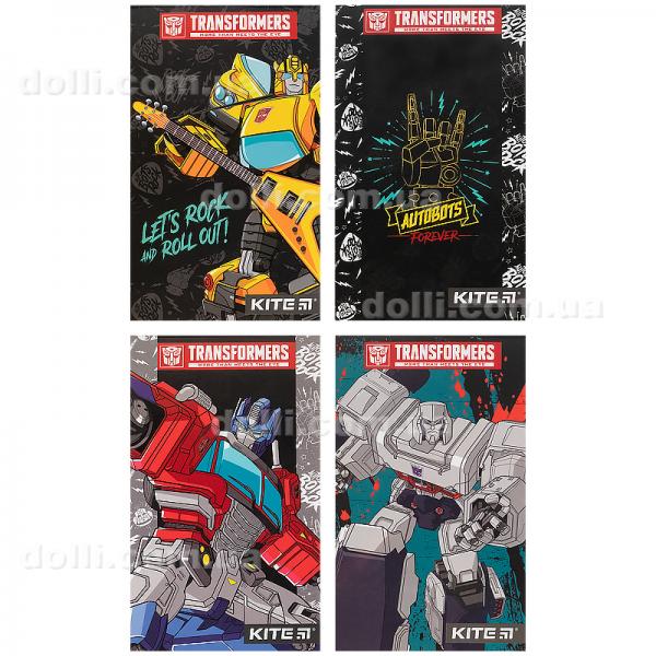 Блокнот-планшет Kite Transformers TF21-195, A6, 50 листов, нелинованный