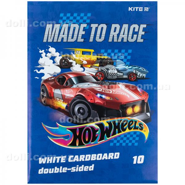 Картон білий Kite Hot Wheels HW24-254, А4, 10 аркушів