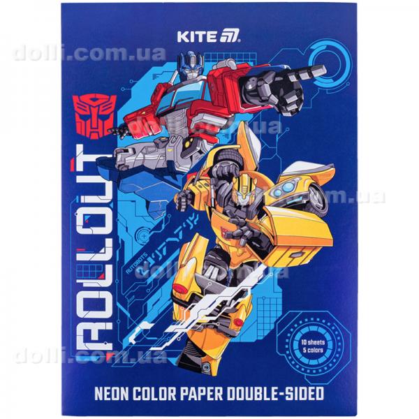 Папір кольоровий неоновий Kite Transformers TF24-252, A4