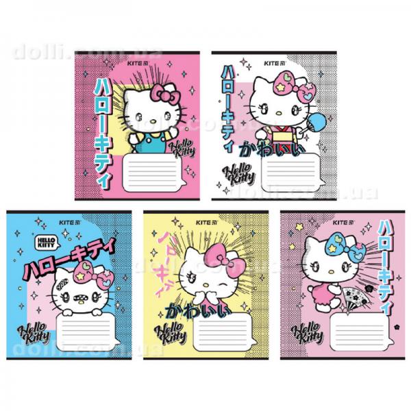 Зошит шкільний Kite Hello Kitty HK24-232-1, 12 аркушів, клітинка