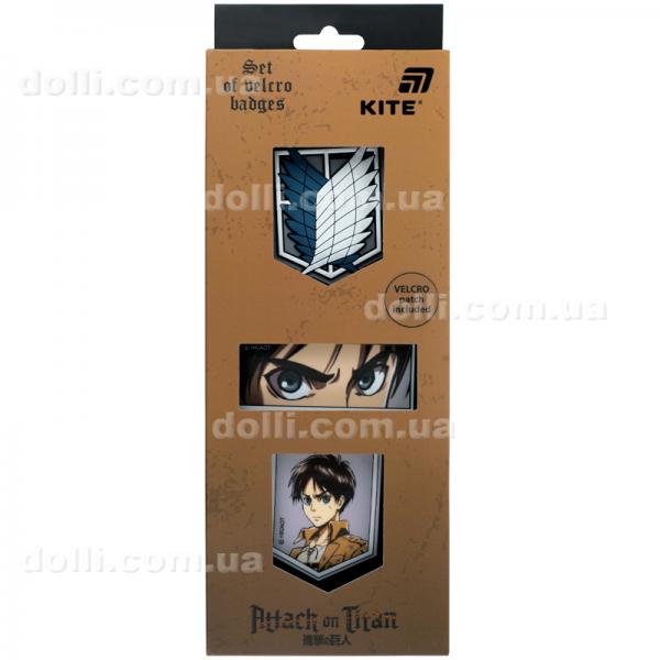 Набор бейджев на липучке Kite Attack on Titan AT26-3012, 3 шт.