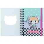 Блокнот на спіралі Kite Aggretsuko AR25-229, А6, 80 аркушів, клітинка