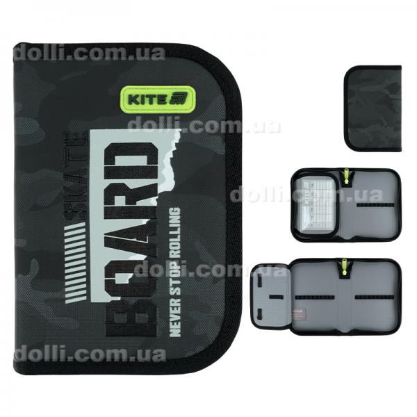Пенал без наповнення Kite SK8 Board K26-621-6, 1 відділення, 1 відворот