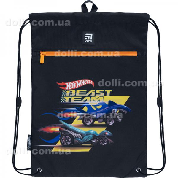 Сумка для взуття з кишенею Kite Education Hot Wheels HW22-601M-3