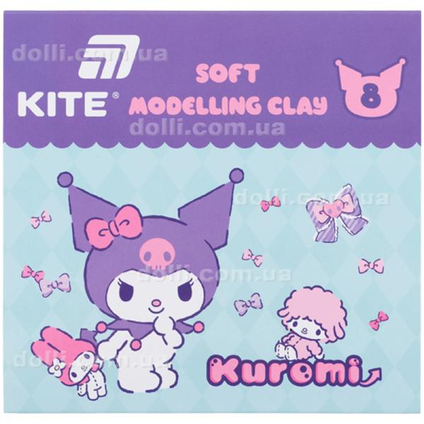 Пластилин восковой Kite Kuromi HK24-082, 8 цветов, 160 г