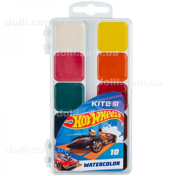 Фарби акварельні Kite Hot Wheels HW23-060, 10 кольорів