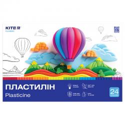 Пластилин восковой Kite Classic K-089, 24 цвета, 480 г