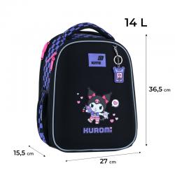 Рюкзак школьный каркасный Kuromi HK26-555S-3