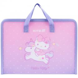 Папка-портфель на блискавці Kite Hello Kitty HK25-202-1, 1 відділення, A4