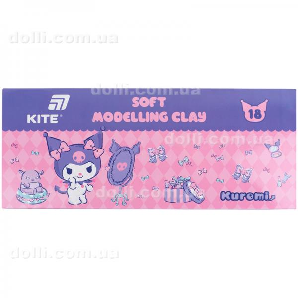 Пластилин восковой Kite Kuromi HK24-085, 18 цветов, 360 г