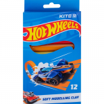Пластилин восковой Kite Hot Wheels HW23-086, 12 цветов, 200 г