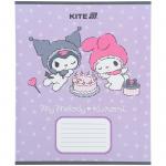 Тетрадь школьная Kite Kuromi HK25-235-2, 12 листов, косая линия