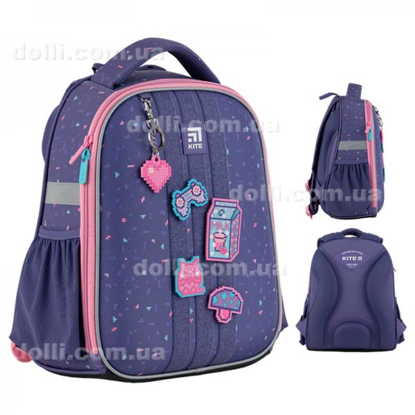 Рюкзак школьный каркасный Kite Education Pixel Love K24-555S-3