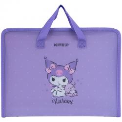 Папка-портфель на блискавці Kite Kuromi HK24-202, 1 відділення, A4