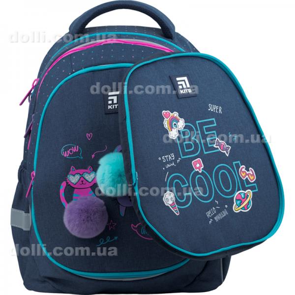 Рюкзак полукаркасный Kite Education Wow Cats K22-700M(2p)-1