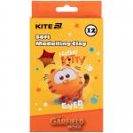 Пластилін восковий Kite Garfield GF25-086, 12 кольорів, 200 г