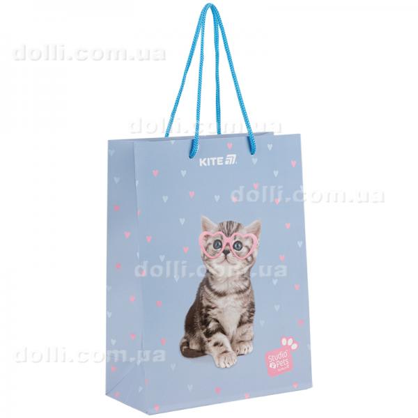 Пакет паперовий подарунковий Kite Studio Pets SP25-265, 18х24см
