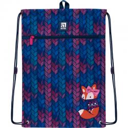 Сумка для обуви с карманом Kite Education Fox K22-601M-7