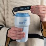 Термокружка Kite K25-1220-2, 450 мл, серо-голубая