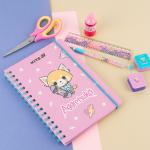 Блокнот на спіралі Kite Aggretsuko AR25-190, A5, 80 аркушів, клітинка