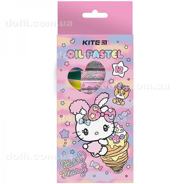 Пастель масляная Kite Hello Kitty HK24-071, 12 цветов