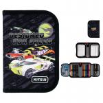 Пенал с наполнением Kite Hot Wheels HW24-622H, 1 отделение, 2 отворота