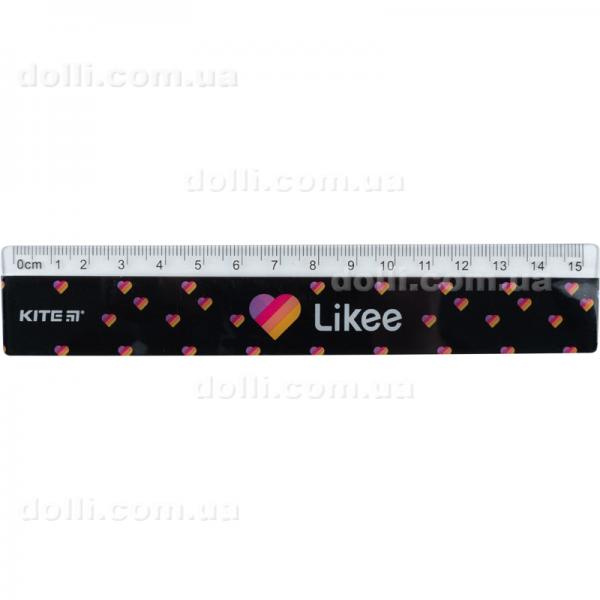 Линейка пластиковая Kite Likee LK22-090, 15 см