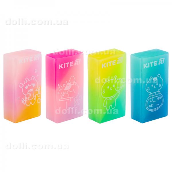 Гумка кольорова Kite Jelly cat K24-143, асорті