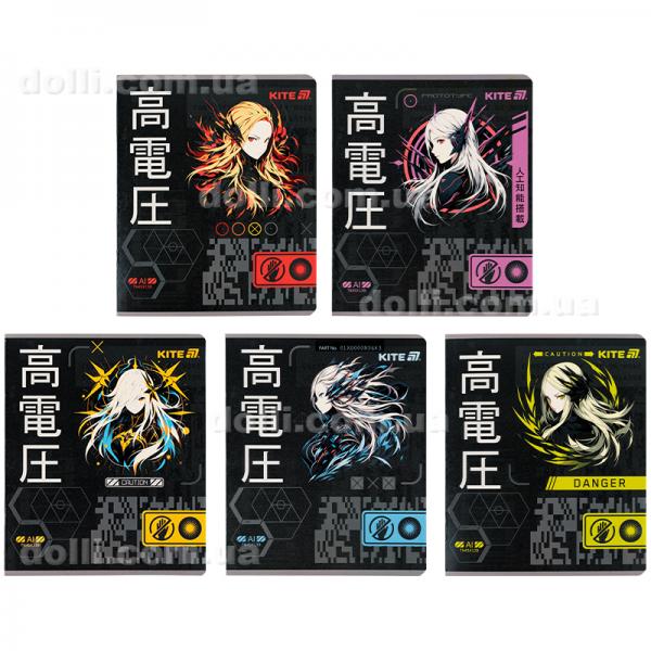 Зошит шкільний Kite Kite Anime K25-239, 24 аркуші, лінія