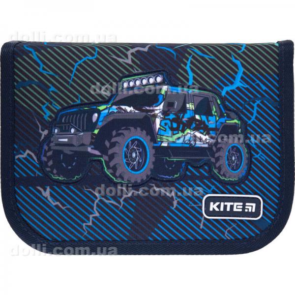 Пенал з наповненням Kite Education Cross-country K21-622H-6, 1 відділення, 2 відвороти