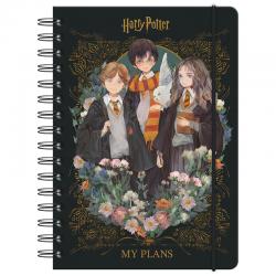 Дневник на спирали Kite Harry Potter HP23-438, твердая обложка
