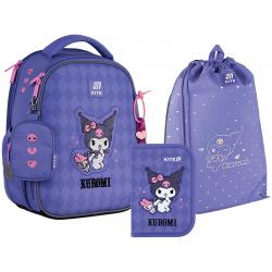 Школьный набор Kite Education Kuromi SET_HK25-555S-2 (рюкзак, пенал, сумка)