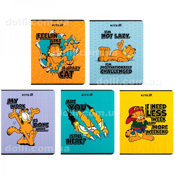 Зошит шкільний Kite Garfield GF25-238, 24 аркуші, клітинка